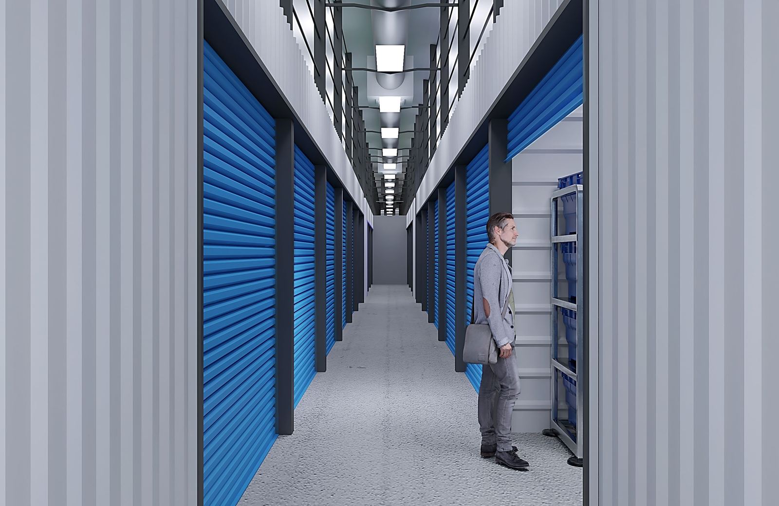 Climate-controlled interior corridor